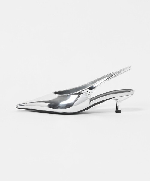 ER(イーアール)の「<ER>バックストラップ ミュール(パンプス・レディース・シルバー/レッド・37h/36h/36/38/37)」の15枚目の写真