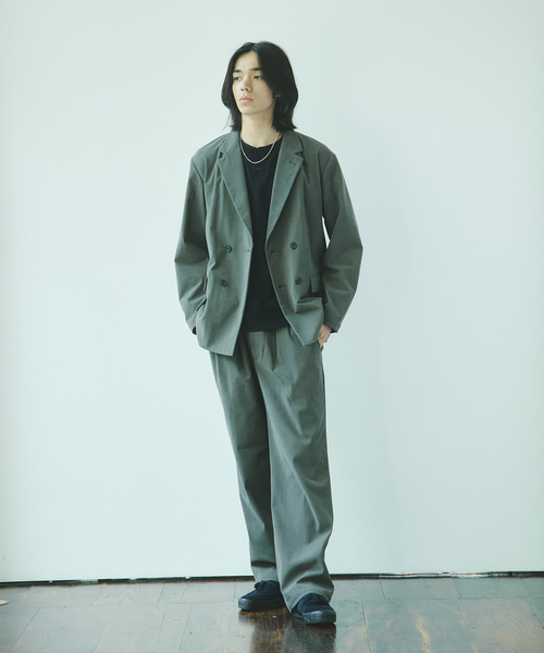JOURNAL STANDARD(ジャーナルスタンダード)の「トリコット アンコンストラクテッド ダブル ジャケット(テーラードジャケット・メンズ・ブラック/ネイビー/グレー・SMALL/MEDIUM/LARGE)」の15枚目の写真