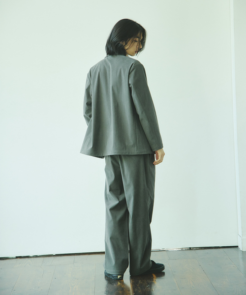 JOURNAL STANDARD(ジャーナルスタンダード)の「トリコット アンコンストラクテッド ダブル ジャケット(テーラードジャケット・メンズ・ブラック/ネイビー/グレー・SMALL/MEDIUM/LARGE)」の18枚目の写真