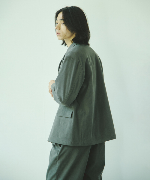 JOURNAL STANDARD(ジャーナルスタンダード)の「トリコット アンコンストラクテッド ダブル ジャケット(テーラードジャケット・メンズ・ブラック/ネイビー/グレー・SMALL/MEDIUM/LARGE)」の20枚目の写真