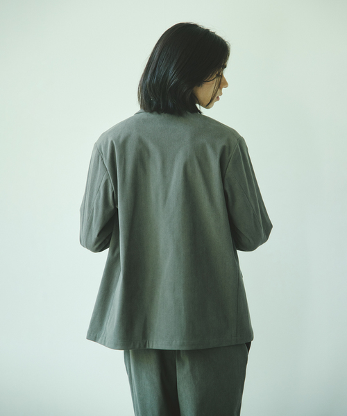 JOURNAL STANDARD(ジャーナルスタンダード)の「トリコット アンコンストラクテッド ダブル ジャケット(テーラードジャケット・メンズ・ブラック/ネイビー/グレー・SMALL/MEDIUM/LARGE)」の21枚目の写真