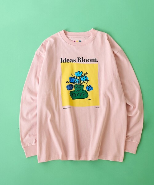 coen(コーエン)の「MY FAVORITE THINGS(マイ フェイバリット シングス)デザインプリント ロングスリーブTシャツ(Tシャツ/カットソー・メンズ・ライトピンク/ホワイト/ブラック・S/XL/L/M)」の3枚目の写真