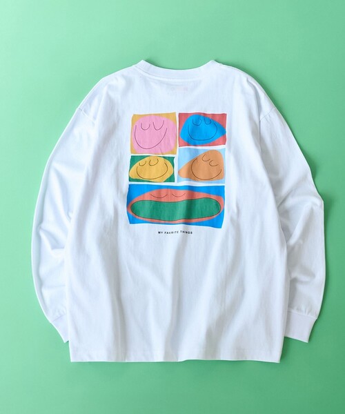 coen(コーエン)の「MY FAVORITE THINGS(マイ フェイバリット シングス)デザインプリント ロングスリーブTシャツ(Tシャツ/カットソー・メンズ・ライトピンク/ホワイト/ブラック・S/XL/L/M)」の1枚目の写真