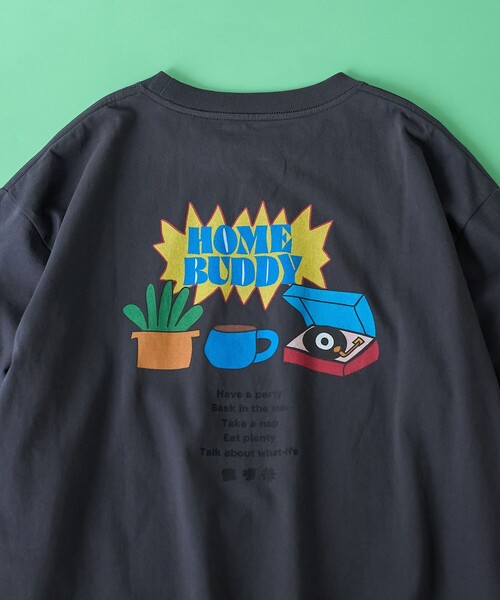 coen(コーエン)の「MY FAVORITE THINGS(マイ フェイバリット シングス)デザインプリント ロングスリーブTシャツ(Tシャツ/カットソー・メンズ・ライトピンク/ホワイト/ブラック・S/XL/L/M)」の8枚目の写真