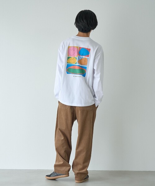 coen(コーエン)の「MY FAVORITE THINGS(マイ フェイバリット シングス)デザインプリント ロングスリーブTシャツ(Tシャツ/カットソー・メンズ・ライトピンク/ホワイト/ブラック・S/XL/L/M)」の15枚目の写真