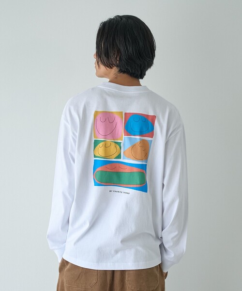 coen(コーエン)の「MY FAVORITE THINGS(マイ フェイバリット シングス)デザインプリント ロングスリーブTシャツ(Tシャツ/カットソー・メンズ・ライトピンク/ホワイト/ブラック・S/XL/L/M)」の17枚目の写真