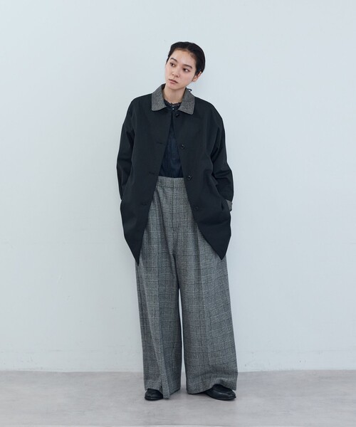 ADIEU TRISTESSE(アデュートリステス)の「ステンカラーコート(ステンカラーコート・レディース・ブラック/キャメル・38)」の18枚目の写真