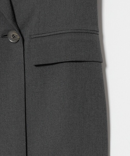 BEAUTY&YOUTH UNITED ARROWS(ビューティーアンドユースユナイテッドアローズ)の「ポリエステルブレンド メランジ ダブルジャケット 防シワ(テーラードジャケット・レディース・モカ/ダークグレー・M/S/XS)」の6枚目の写真