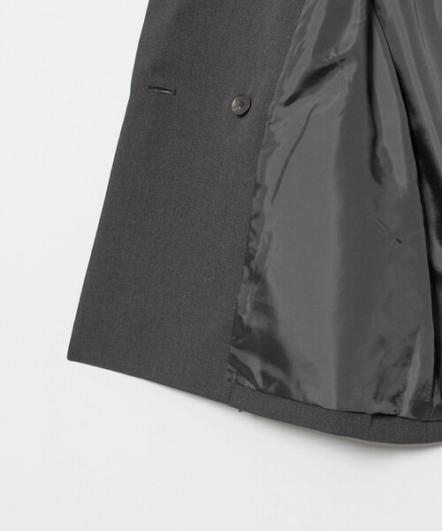 BEAUTY&YOUTH UNITED ARROWS(ビューティーアンドユースユナイテッドアローズ)の「ポリエステルブレンド メランジ ダブルジャケット 防シワ(テーラードジャケット・レディース・モカ/ダークグレー・M/S/XS)」の7枚目の写真