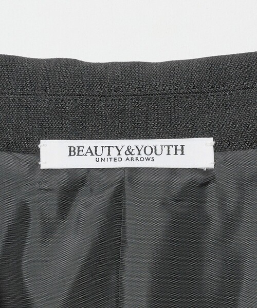 BEAUTY&YOUTH UNITED ARROWS(ビューティーアンドユースユナイテッドアローズ)の「ポリエステルブレンド メランジ ダブルジャケット 防シワ(テーラードジャケット・レディース・モカ/ダークグレー・M/S/XS)」の12枚目の写真