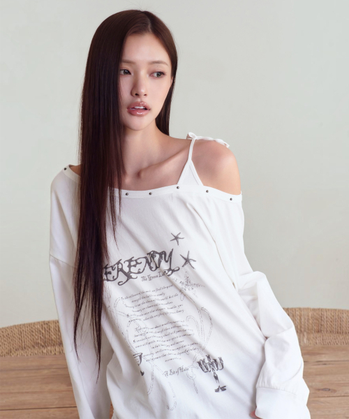 THE GREEN LAB（ザグリーンラボ）の「スタッズワンショルダーストラップロングスリーブ [VLACK]（Tシャツ/カットソー・レディース・その他・FREE）」の13枚目の写真