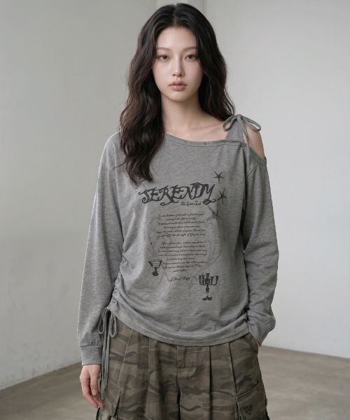 THE GREEN LAB（ザグリーンラボ）の「スタッズワンショルダーストラップロングスリーブ [VLACK]（Tシャツ/カットソー・レディース・その他・FREE）」の22枚目の写真
