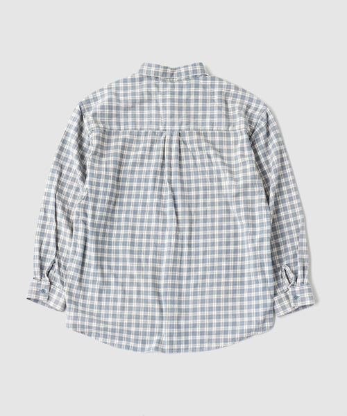Anachronorm(アナクロノーム)の「ANACHRONORM / アナクロノーム CHECK WIDE SHIRTS(シャツ/ブラウス・メンズ・ベージュ/コバルトブルー・LARGE/MEDIUM)」の3枚目の写真