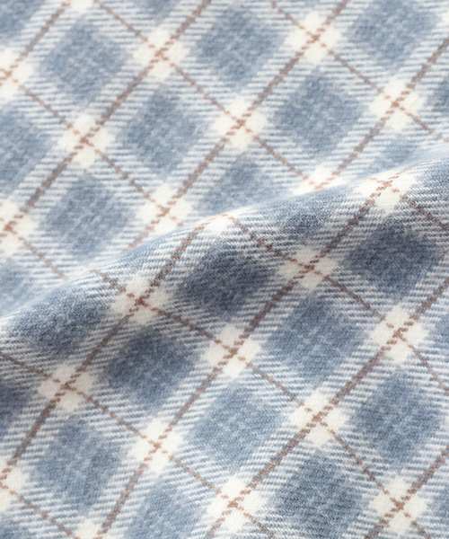 Anachronorm(アナクロノーム)の「ANACHRONORM / アナクロノーム CHECK WIDE SHIRTS(シャツ/ブラウス・メンズ・ベージュ/コバルトブルー・LARGE/MEDIUM)」の8枚目の写真