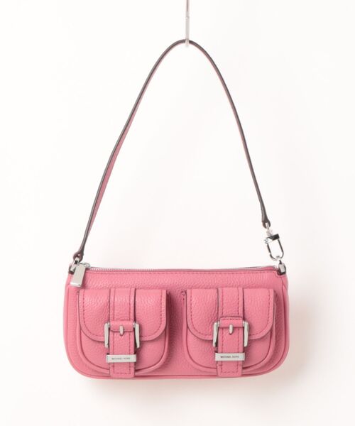 MICHAEL KORS(マイケルコース)の「ZOE ぺブルレザー ポシェット ショルダー スモール(ショルダーバッグ・レディース・ピンク系・FREE)」の1枚目の写真
