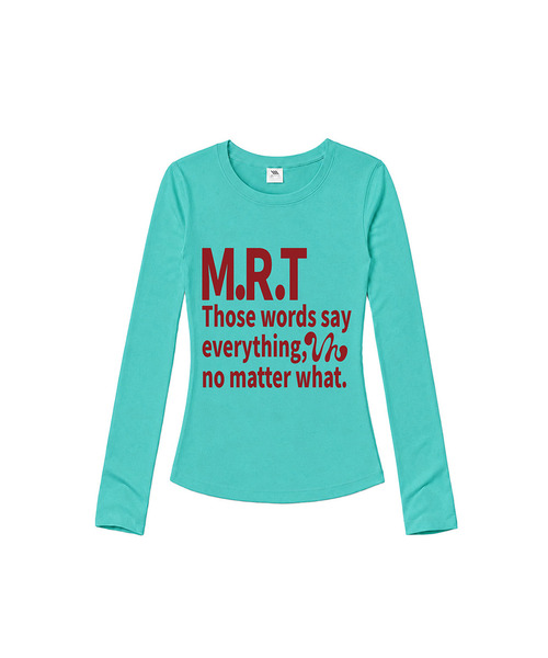 VENHIT(ベンヒット)の「MRT ビビッド スリムフィット ロングスリーブ(Tシャツ/カットソー・レディース・ネイビー/グリーン/ミント/ホワイト/ブラック・SMALL/MEDIUM/LARGE)」の1枚目の写真