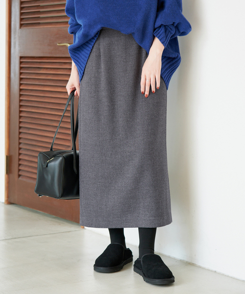 SLOBE IENA(スローブイエナ)の「《シリーズあり/》ベーシックタイトスカート(スカート・レディース・ブラック/チャコールグレー・36/38/40)」の2枚目の写真