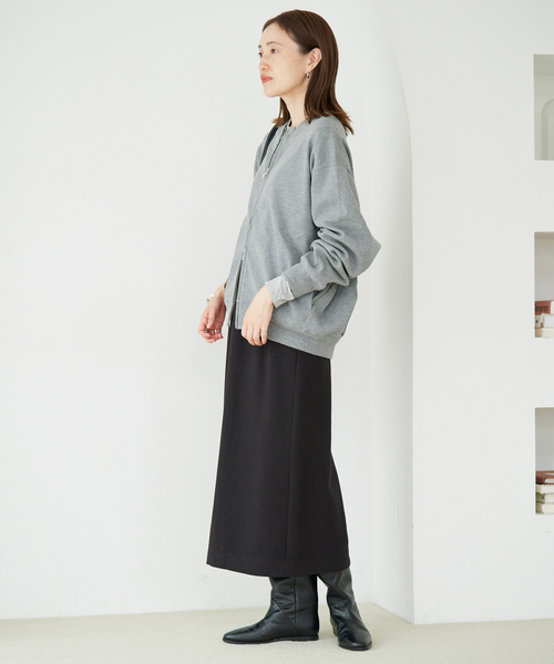 SLOBE IENA(スローブイエナ)の「《シリーズあり/》ベーシックタイトスカート(スカート・レディース・ブラック/チャコールグレー・36/38/40)」の4枚目の写真