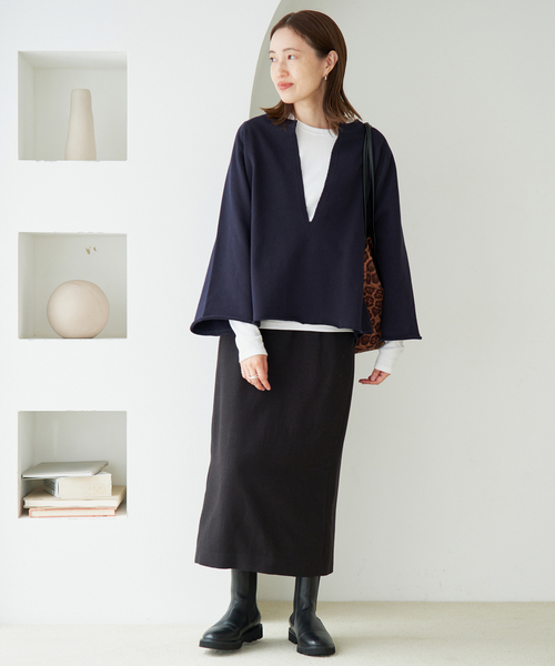 SLOBE IENA(スローブイエナ)の「《シリーズあり/》ベーシックタイトスカート(スカート・レディース・ブラック/チャコールグレー・36/38/40)」の12枚目の写真