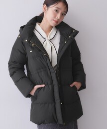 河田ダウン2wayミドルコート【洗濯機OK／静電気防止（裏地）／撥水】