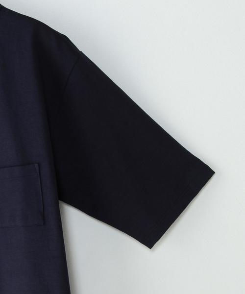 Steven Alan（スティーブンアラン）の「＜Steven Alan＞ HI-DENS LOOSE CREWNECK 5SL/ｶｯﾄｿｰ◆（Tシャツ/カットソー・メンズ・ナチュラル/ネイビー/ライトグレー/ホワイト/ブラウン/ワインレッド・LARGE/X-LARGE/MEDIUM/SMALL/X-SMALL）」の9枚目の写真