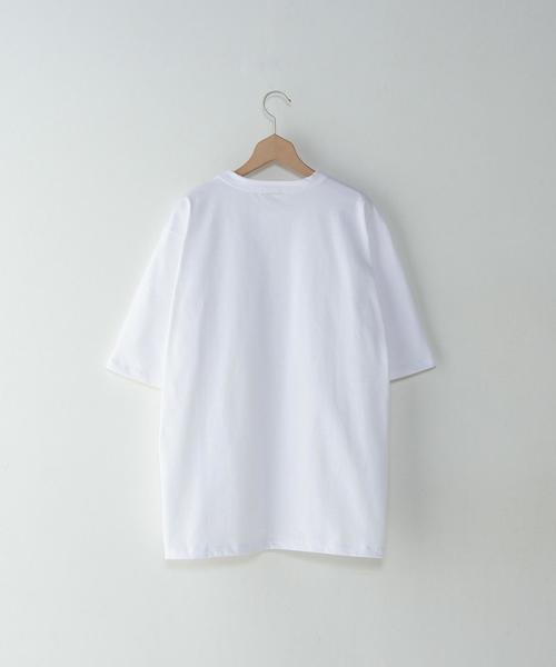 Steven Alan（スティーブンアラン）の「＜Steven Alan＞ HI-DENS LOOSE CREWNECK 5SL/ｶｯﾄｿｰ◆（Tシャツ/カットソー・メンズ・ナチュラル/ネイビー/ライトグレー/ホワイト/ブラウン/ワインレッド・LARGE/X-LARGE/MEDIUM/SMALL/X-SMALL）」の16枚目の写真