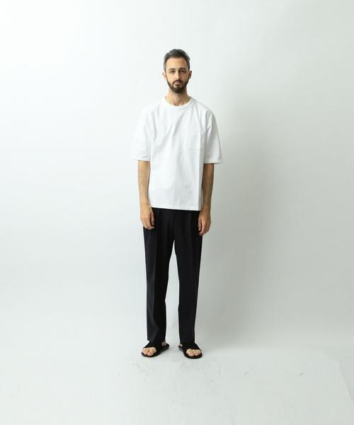 Steven Alan（スティーブンアラン）の「＜Steven Alan＞ HI-DENS LOOSE CREWNECK 5SL/ｶｯﾄｿｰ◆（Tシャツ/カットソー・メンズ・ナチュラル/ネイビー/ライトグレー/ホワイト/ブラウン/ワインレッド・LARGE/X-LARGE/MEDIUM/SMALL/X-SMALL）」の15枚目の写真