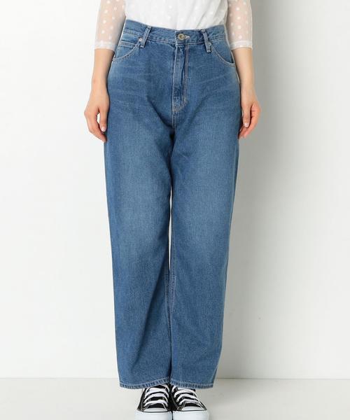 Another Edition(アナザーエディション)の「10オンスボーイズデニム/AEBC 10oz BOYS DNM(デニムパンツ・レディース・コバルトブルー/ライトブルー・SMALL/MEDIUM)」の4枚目の写真