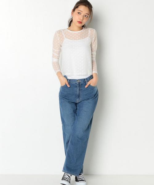 Another Edition(アナザーエディション)の「10オンスボーイズデニム/AEBC 10oz BOYS DNM(デニムパンツ・レディース・コバルトブルー/ライトブルー・SMALL/MEDIUM)」の10枚目の写真