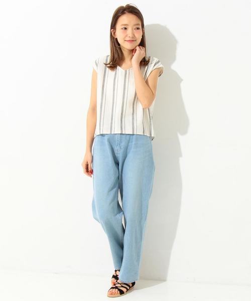 Another Edition(アナザーエディション)の「10オンスボーイズデニム/AEBC 10oz BOYS DNM(デニムパンツ・レディース・コバルトブルー/ライトブルー・SMALL/MEDIUM)」の7枚目の写真