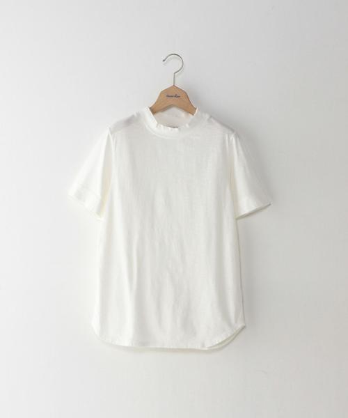 Steven Alan(スティーブンアラン)の「<Steven Alan>SLAB COTTON HIGH NECK TEE/Tシャツ◆(Tシャツ/カットソー・レディース・ホワイト/ピンク/レッド/マスタード/ブラック/グレー・フリー)」の1枚目の写真