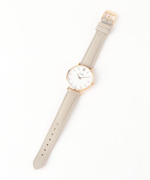 CLUSE(クルース)の「<CLUSE>∴レザー 33mmフェイスウォッチ(アナログ腕時計・レディース・ブラック/ライトグレー/ブラウン/ベージュ・FREE)」の6枚目の写真