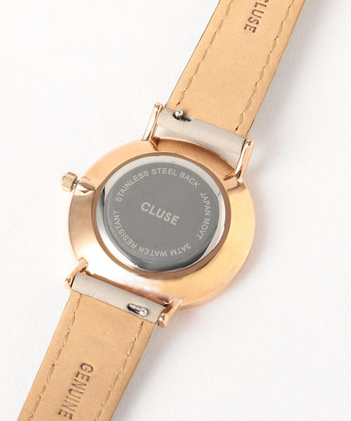 CLUSE(クルース)の「<CLUSE>∴レザー 33mmフェイスウォッチ(アナログ腕時計・レディース・ブラック/ライトグレー/ブラウン/ベージュ・FREE)」の8枚目の写真