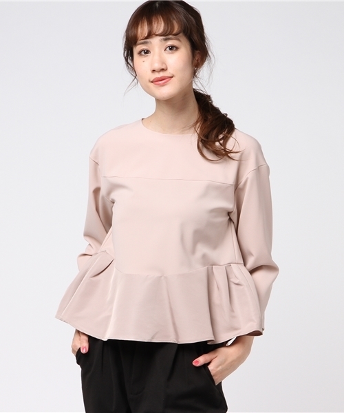 Sono（ソーノ）の「【SONO】素材切替ブラウス【セットアップ対応】（シャツ/ブラウス・レディース・ブラック/キャメル・M(2)）」の12枚目の写真