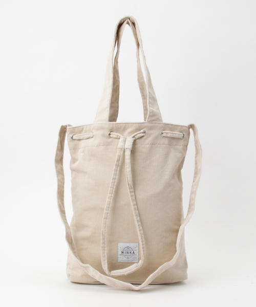 salle de bal（サルデバル）の「コーデュロイ　ショルダートート（ショルダーバッグ・レディース・ブラック/オフホワイト/オリーブドラブ/ベージュ/ネイビー・FREE）」の2枚目の写真