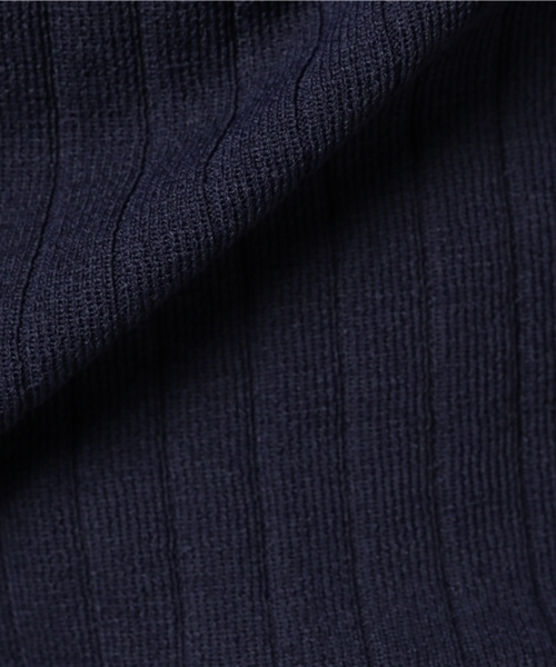 22 OCTOBRE（ヴァンドゥ－オクトーブル）の「ファインワイドリブニット（ニット/セーター・レディース・ホワイト/ピンク/ネイビー/ブルー・2/4）」の11枚目の写真