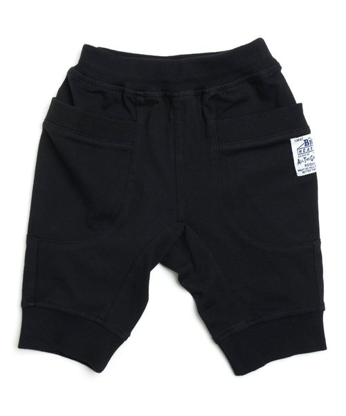 F.O.KIDS（エフオーキッズ）の「マチ付カットソーパンツ 6分丈（その他パンツ・キッズ・グレー/ライム/カーキ/ブラック/レッド・140/95/100/120/130/90/80/110）」の2枚目の写真