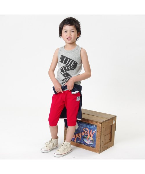 F.O.KIDS（エフオーキッズ）の「マチ付カットソーパンツ 6分丈（その他パンツ・キッズ・グレー/ライム/カーキ/ブラック/レッド・140/95/100/120/130/90/80/110）」の20枚目の写真