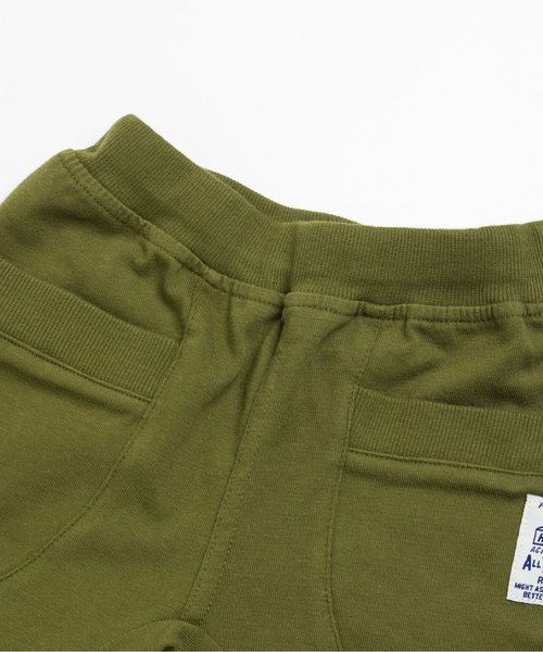 F.O.KIDS（エフオーキッズ）の「マチ付カットソーパンツ 6分丈（その他パンツ・キッズ・グレー/ライム/カーキ/ブラック/レッド・140/95/100/120/130/90/80/110）」の12枚目の写真