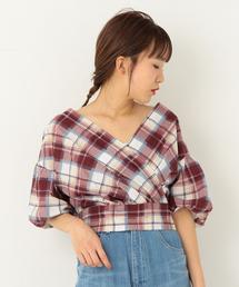 Another Edition | チェックプリントカシュクール(シャツ/ブラウス)