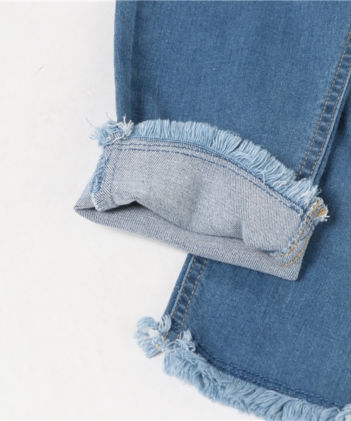 Honeys（ハニーズ）の「カットオフ ダメージスキニーパンツ（デニムパンツ・レディース・ライトインディゴブルー/インディゴブルー/ブルー・S/L/M）」の6枚目の写真