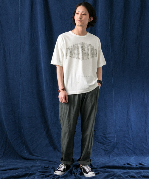 WORK NOT WORK URBAN RESEARCH(ワークノットワークアーバンリサーチ)の「WORK NOT WORK 強撚天竺ビッグプリントTシャツ #1(Tシャツ/カットソー・メンズ・ホワイト・SMALL/LARGE/MEDIUM)」の11枚目の写真