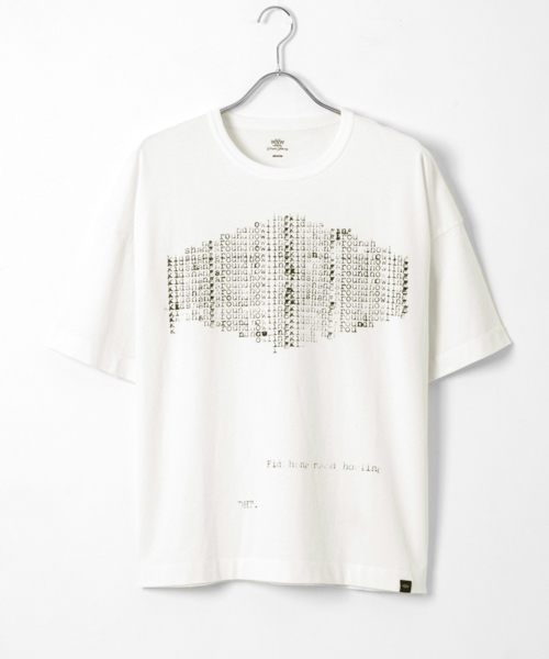 WORK NOT WORK URBAN RESEARCH(ワークノットワークアーバンリサーチ)の「WORK NOT WORK 強撚天竺ビッグプリントTシャツ #1(Tシャツ/カットソー・メンズ・ホワイト・SMALL/LARGE/MEDIUM)」の15枚目の写真