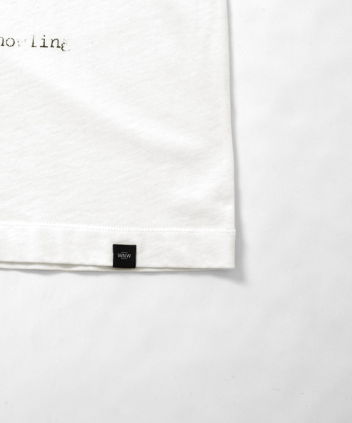WORK NOT WORK URBAN RESEARCH(ワークノットワークアーバンリサーチ)の「WORK NOT WORK 強撚天竺ビッグプリントTシャツ #1(Tシャツ/カットソー・メンズ・ホワイト・SMALL/LARGE/MEDIUM)」の7枚目の写真