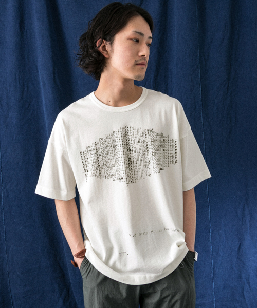 WORK NOT WORK URBAN RESEARCH(ワークノットワークアーバンリサーチ)の「WORK NOT WORK 強撚天竺ビッグプリントTシャツ #1(Tシャツ/カットソー・メンズ・ホワイト・SMALL/LARGE/MEDIUM)」の16枚目の写真