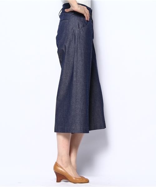 BEAMS LIGHTS Women's(ビームスライツ ウィメンズ)の「BEAMS LIGHTS / デニム ガウチョパンツ(デニムパンツ・レディース・ブラック/インディゴブルー・36/38/40)」の3枚目の写真