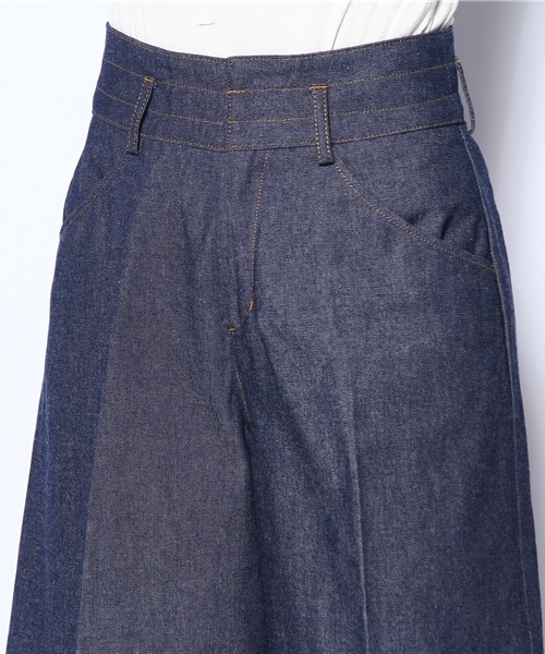 BEAMS LIGHTS Women's(ビームスライツ ウィメンズ)の「BEAMS LIGHTS / デニム ガウチョパンツ(デニムパンツ・レディース・ブラック/インディゴブルー・36/38/40)」の5枚目の写真
