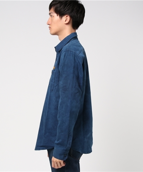 ANCHOR(アンカー)の「Dye color Work shirt(シャツ/ブラウス・メンズ・ライトブルー/ダークブルー・MEDIUM/LARGE)」の3枚目の写真