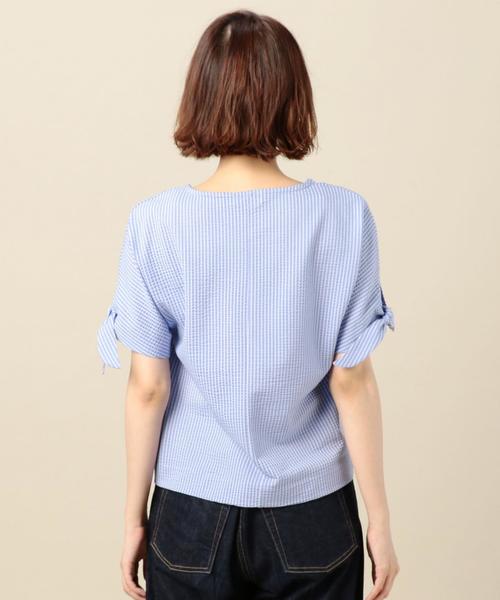 United Arrows リボンカットソー　紺色 BEAUTY&YOUTH UNITED ARROWS（ビューティーアンドユースユナイテッド
