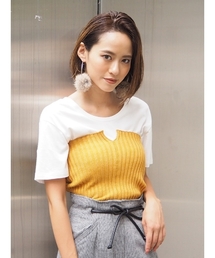 MURUA | センタースリットニットベアＴＯＰＳ(その他トップス)